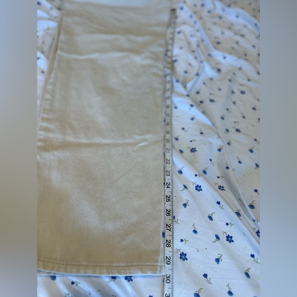 Wide Leg Cream 100% Cotton Shein Workwear Style Overalls Sz: L Adjustable Straps - Picture 6 of 14